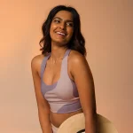 All-Over Print Recycled Longline Sports Bra