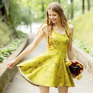 All-Over Print Skater Dress