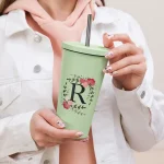 Insulated Tumbler with a Straw