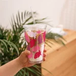 Double Wall Clear Plastic Tumbler (16 oz)